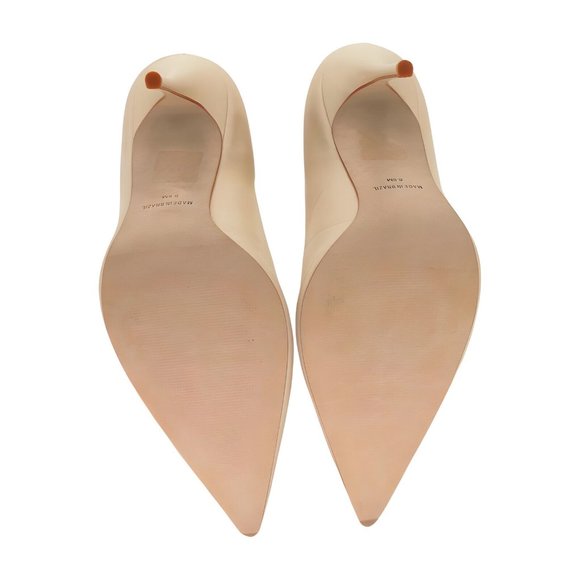 Massimo Matteo Pointy Toe Pump 17 Butter Cream Leather 8.5 - Picture 6 of 6